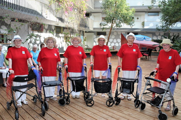 Die Rollator Tanzgruppe der Sozialstation